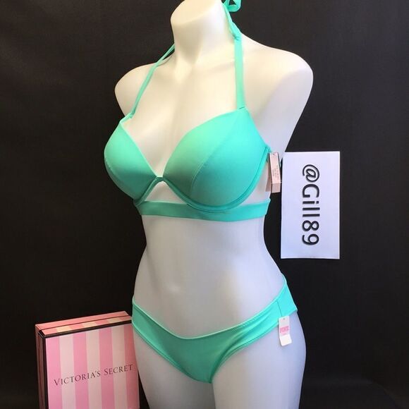 🔥🏖🆕Victoria Secret swimsuit The Hottie Halter - Picture 2 of 11